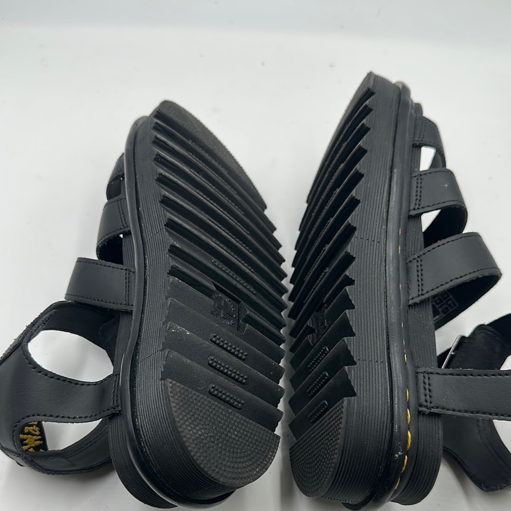 Dr Martens Size US 8L Platform Black Leather Sandals - Picture 5 of 5